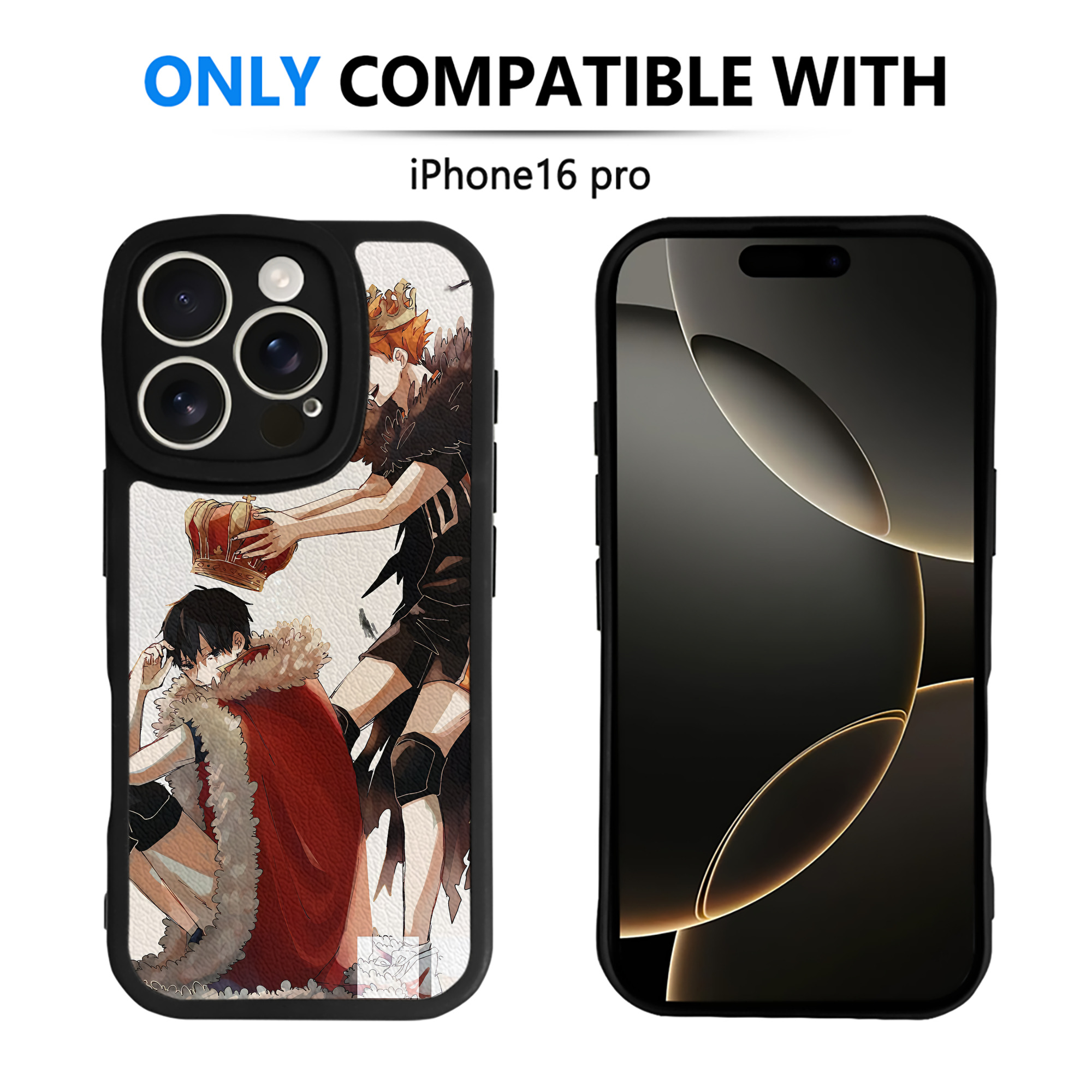 （画像用） ハイキュー!! Haikyu!! 【iPhone 16シリーズ対応】シリコンスマホケース（レザー調） 材質：シリコン